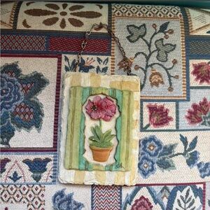 2000s Cottagecore Fairy Flower Garden Small Hanging Sign